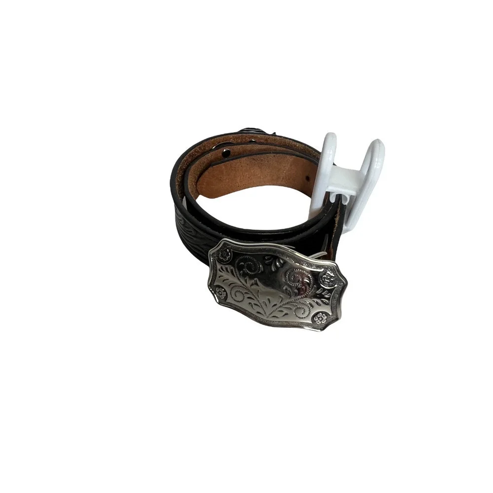Justin Belt Black Children’s Leather